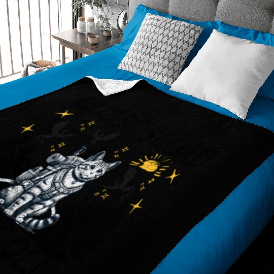 Retro Quest Fantasy Squad Broccoli Funny Cat Lover Baby Blankets