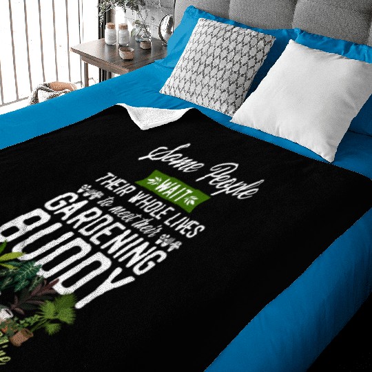 Plant Lover Gardening Husband Wife Baby Blankets