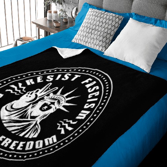 Resist Fascism ~ Embrace Freedom Baby Blankets