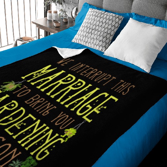 Plant Lover Gardening Husband Wife Baby Blankets
