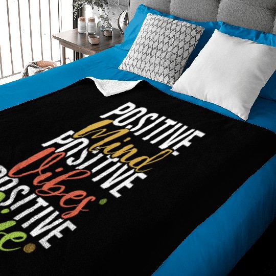 Positive Vibes Life Mental Health Awareness Baby Blankets