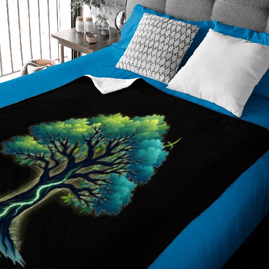 Majestic Tree of Life Baby Blankets