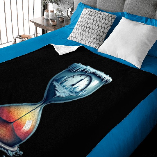 Time is Running Out Baby Blankets