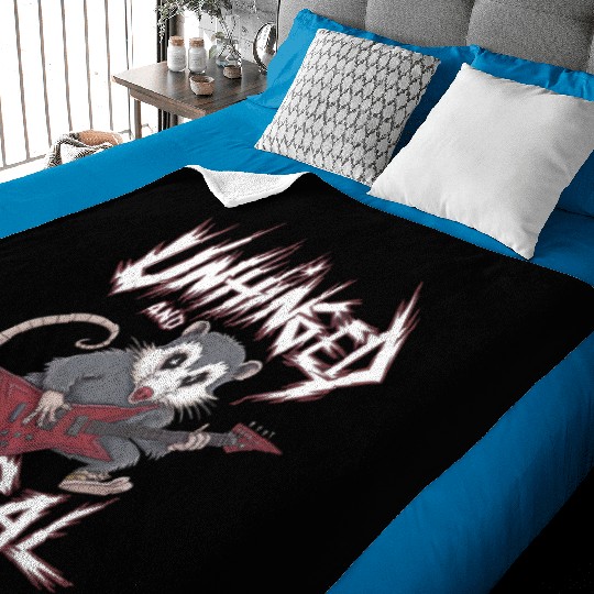 Unhinged And Feral Possum Feral Unhinged Baby Blankets