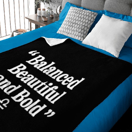 Balanced Beautiful Bold Libra Character Zodiac Baby Blankets