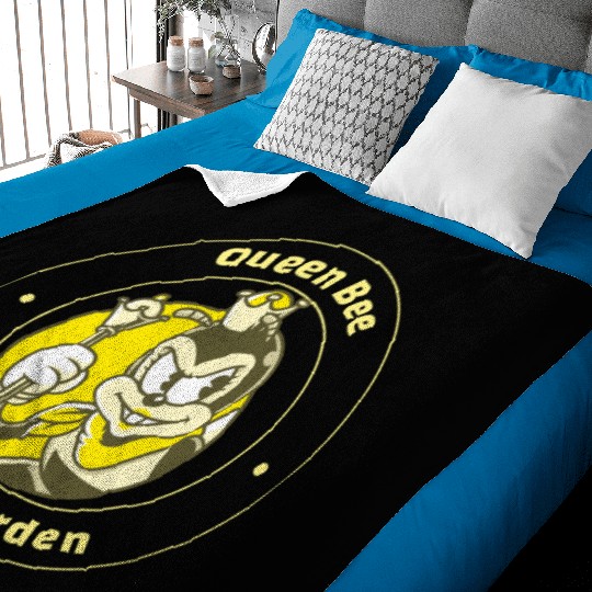 Queen Bee of the Garden Baby Blankets