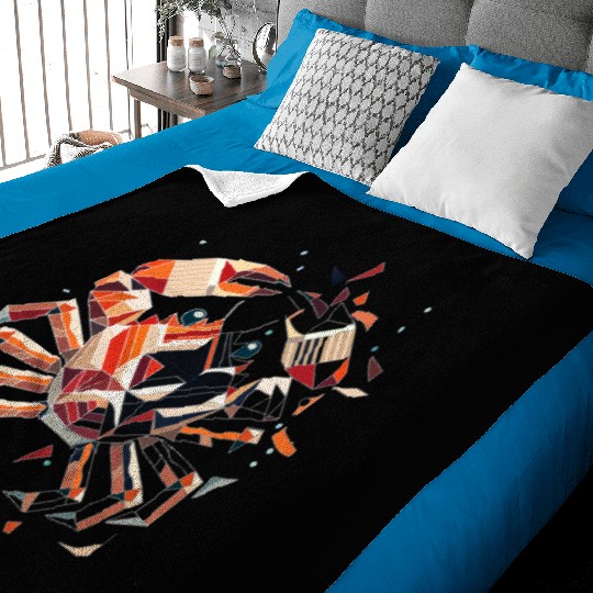 Crab Motif - Fragile Beauty of the Sea Baby Blankets