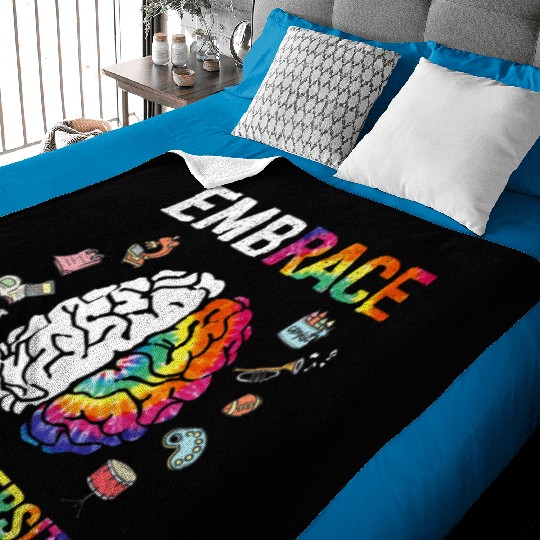 Embrace Neurodiversity Autism Awareness Baby Blankets