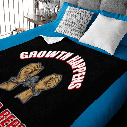 Breaking Limits: Growth Happens in the Hard Reps Baby Blankets