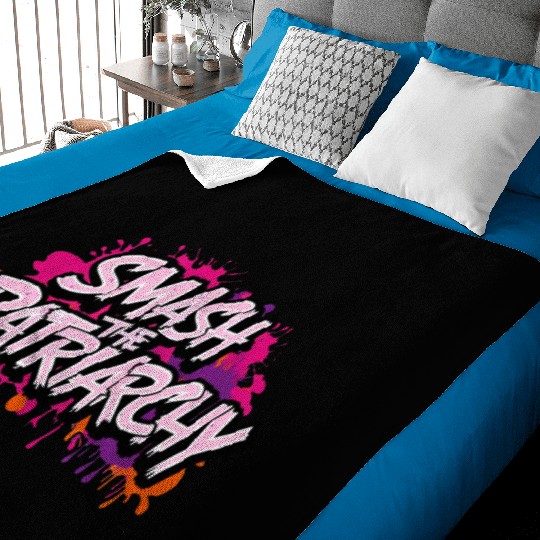 Smash The Patriarchy - International Womens Day Baby Blankets