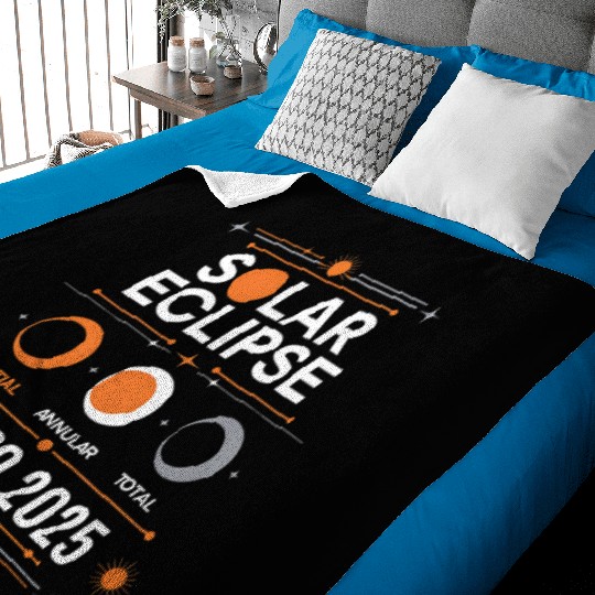 Solar Eclipse 2025 - Solar Eclipse 03-29-2025 Baby Blankets