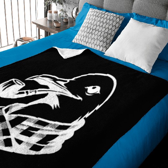 Pipe-diving Seafarer Seagull As A Coastal Motif Baby Blankets