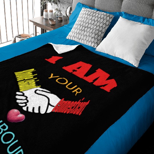 I AM YOUR NEIGHOUR RHODE ISLAND AND CONNECTICUT Baby Blankets