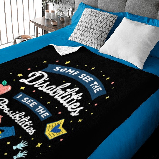 Inspirational Special Ed Teacher Gift Baby Blankets