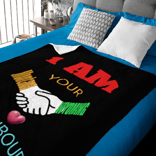 I AM YOUR NEIGHOUR MONTANA AND WYOMING Baby Blankets