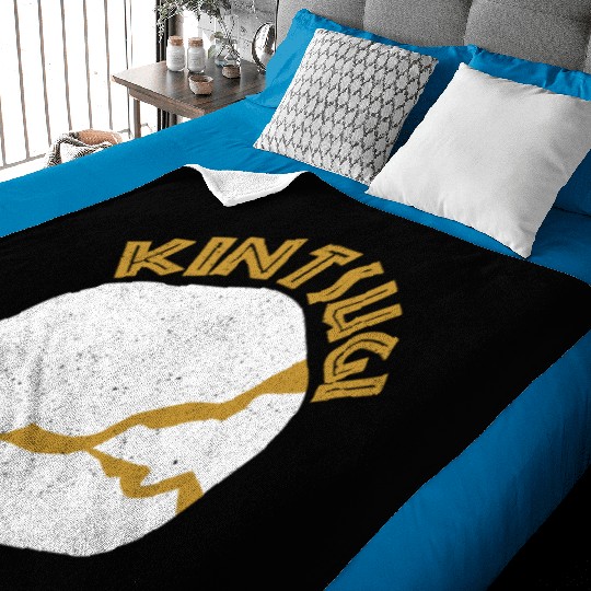 Kintsugi Pottery Culture Kintsugi Heart Baby Blankets