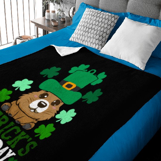 Patrick's day , irish day , capybara Baby Blankets