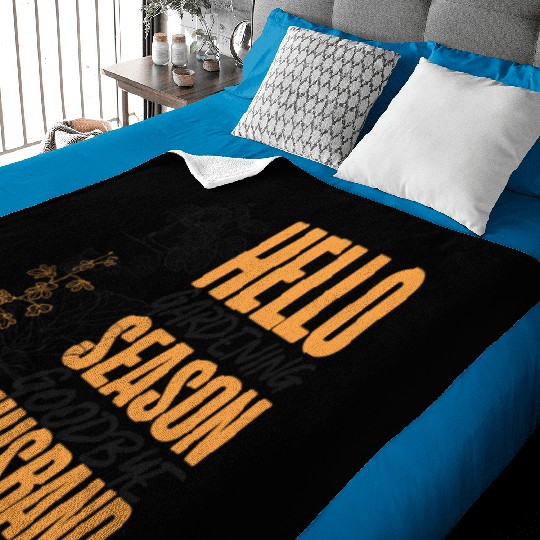 Plant Lover Gardening Husband Wife Baby Blankets