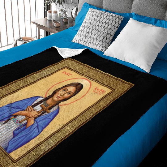 St Kateri Tekakwitha Lily of the Mohawks Catholic Baby Blankets
