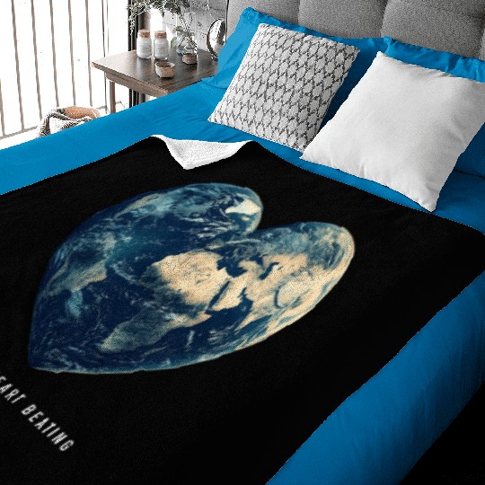 Keep the Heart Beating Earth Day Earth Environment Baby Blankets