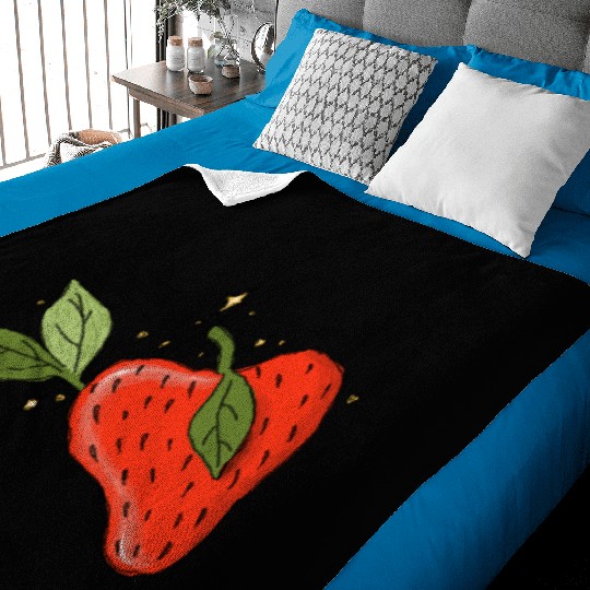 Heartfelt Strawberry Delight Baby Blankets