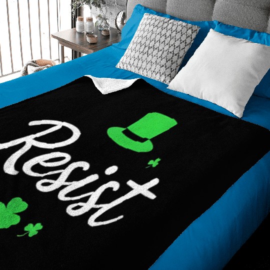 Resist and Celebrate St. Patrick’s Day Baby Blankets