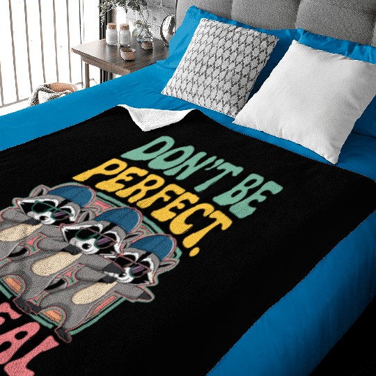 Three Cool Trash Panda Baby Blankets