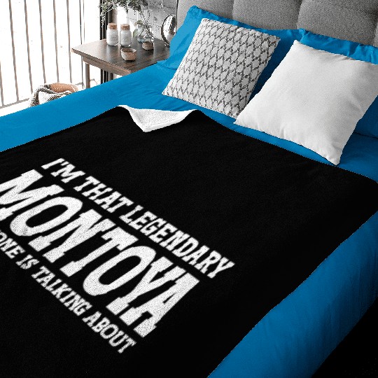 Montoya Surname Team Family Last Name Montoya Baby Blankets