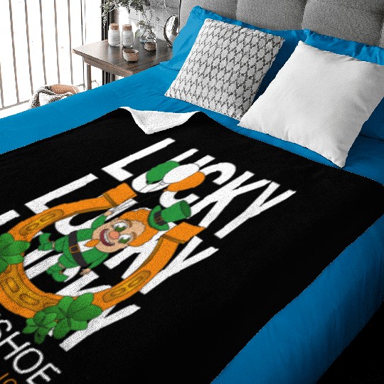 Lucky horseshoe your ticket to joy Baby Blankets