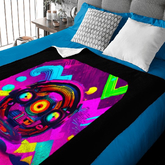 retro vintage 80s pop culture Baby Blankets