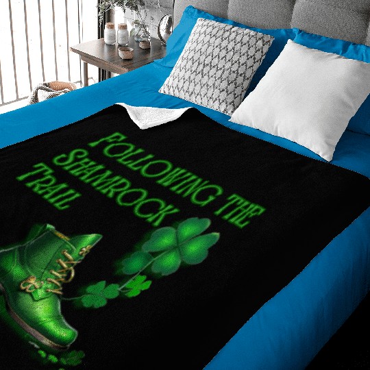 St. Patrick's Day - Following the Shamrock Trail Baby Blankets