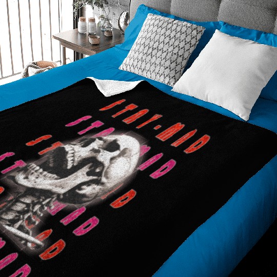 STAY MAD - Rebel Skull Streetwear Graphic Baby Blankets