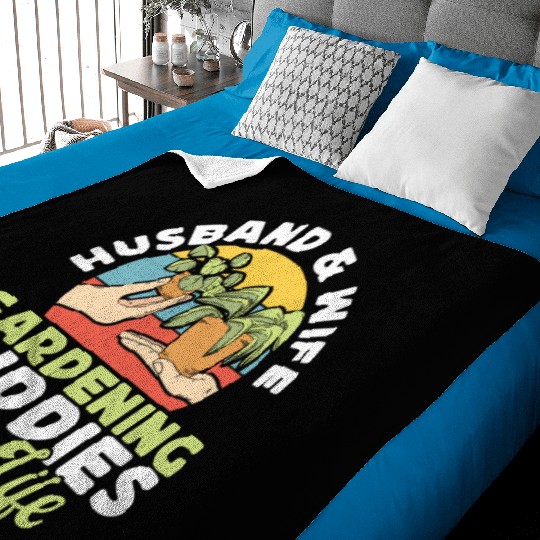 Plant Lover Gardening Husband Wife Baby Blankets