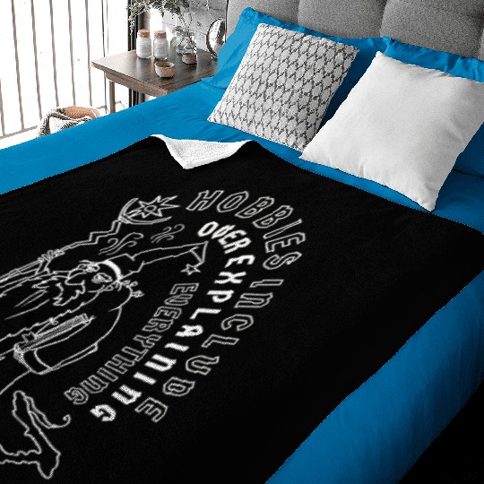 Funny Wizard Baby Blankets | Over Explaining Mage Baby Blankets