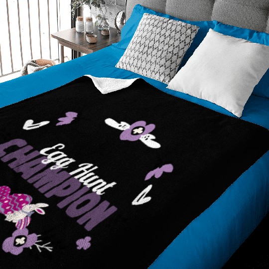 Egg Hunt Champion Easter Baby Blankets