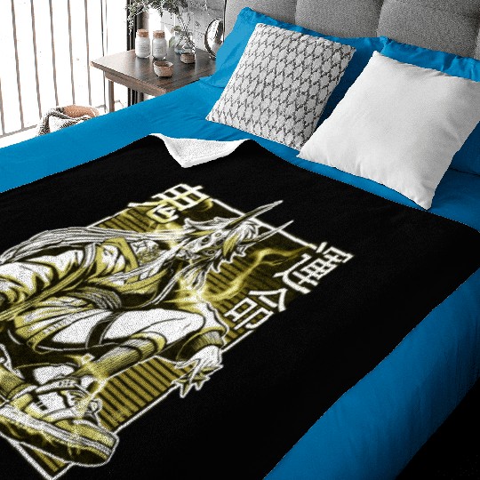Yellow Kunoichi Demon Baby Blankets