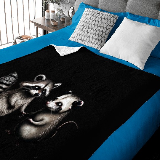 You’re Weird, I’ll Keep You – Cute Raccoon & Oposs Baby Blankets