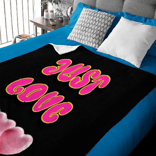 Just Love: Y2K 2000s Heart Baby Blankets