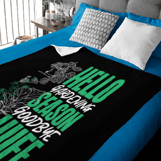 Plant Lover Gardening Husband Wife Baby Blankets