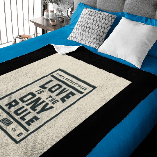 Streetwear Love Rule Baby Blankets