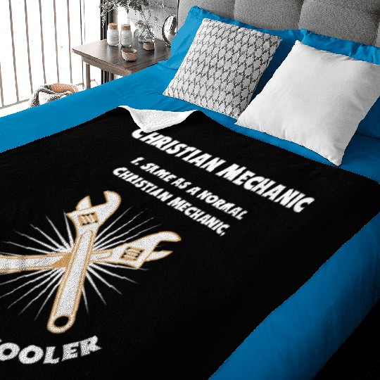 Christian Mechanic Same as normal one, just cooler Baby Blankets