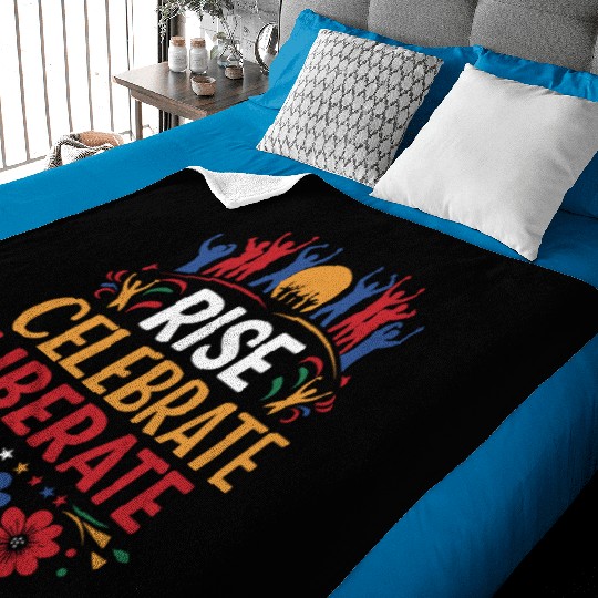 Rise, Celebrate, Liberate: Juneteenth Freedom Baby Blankets