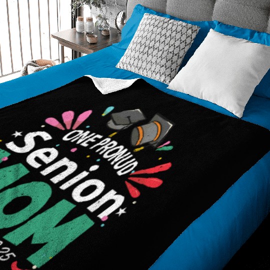 One Proud Senior Mom Class of 2025 Back to School Baby Blankets