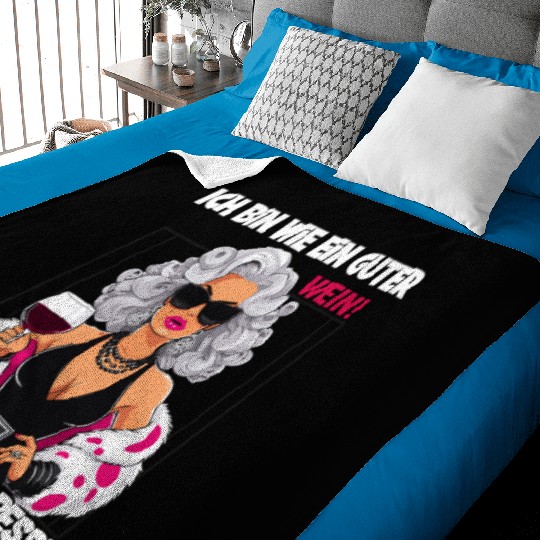 I'm Like A Fine Wine, Better With Age Statement Baby Blankets