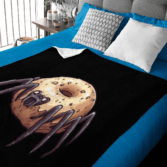 Donut Spider Funny Creative Motif Baby Blankets
