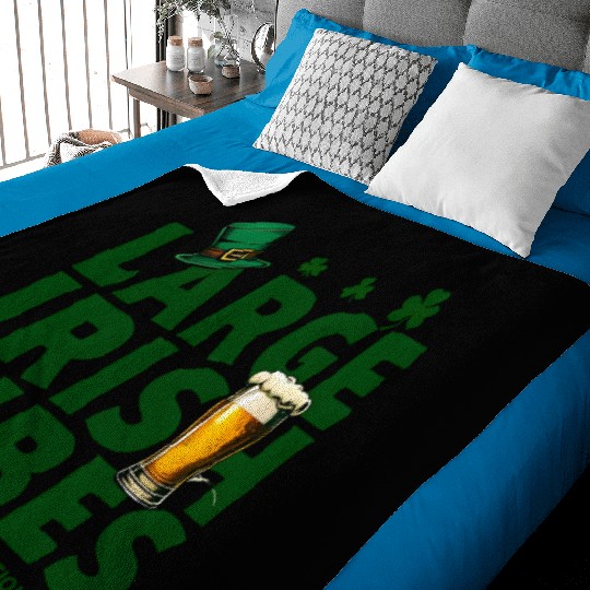 Bold Typography Celebrating St Patrick s Day Baby Blankets