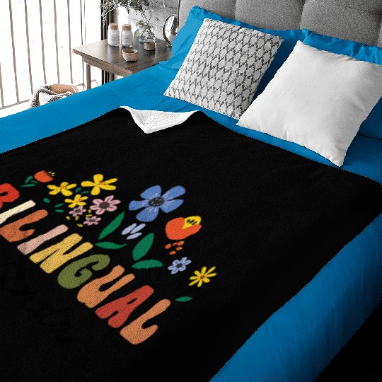 Bilingual Spanish Teacher Bilingual y linda Baby Blankets