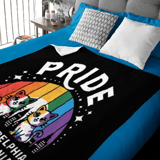 Pride of Philadelphia City Pennsylvania USA Rainbo Baby Blankets