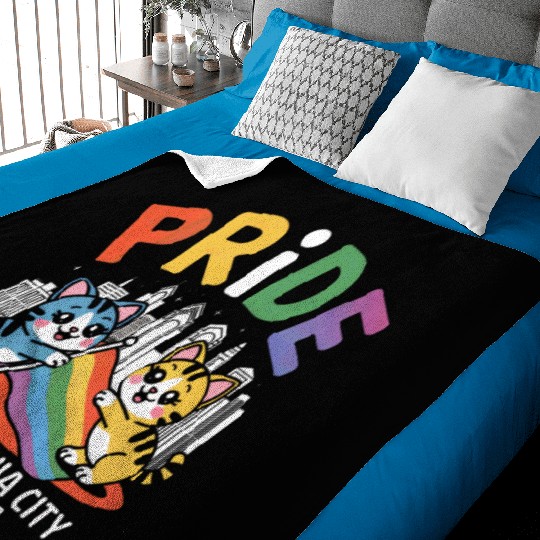 Pride Month Philadelphia City Pennsylvania USA Rai Baby Blankets