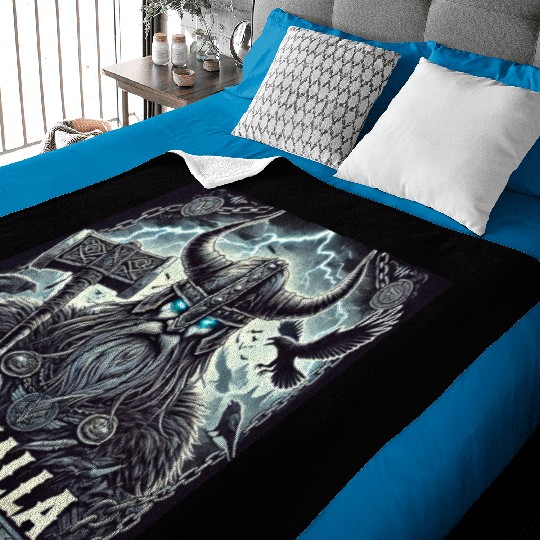 Valhalla Warrior Baby Blankets